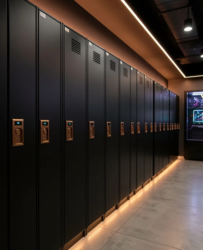 Lockers seguros para pertenencias personales de los usuarios